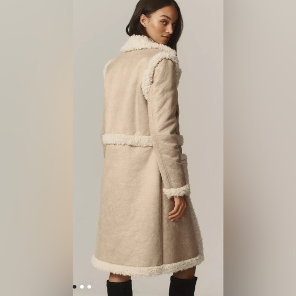 Anthropologie NVLT Women's Cream Teddy Jacket 4 in 1 - Picture 3 of 10